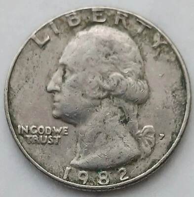  1982 P QUARTER! THIS COIN IS FOR SALE!! $2 DOLLARS 75 CENTS FIRM! ;)  - Image 1 of 4