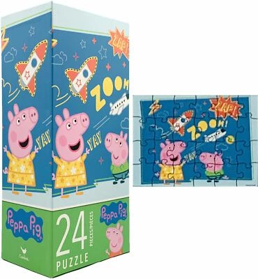 Peppa Pig 24 Piece Jigsaw Puzzle for Kids Toddlers Tykes Fun Learning Activities - Image 1 of 4