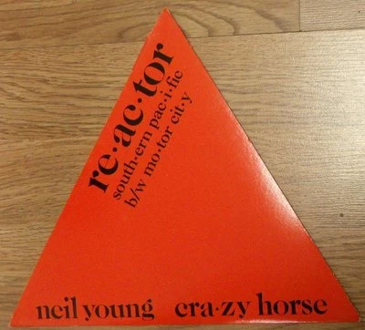 Neil Young Crazy Horse Reactor Red Triangle Shaped Vinyl new 1981 - Image 1 of 4