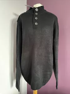 NEW, KENSINGTON EASTSIDE, Men's Black jumper, Size XXL, Chest 46", 100% Acrylic - Picture 1 of 5