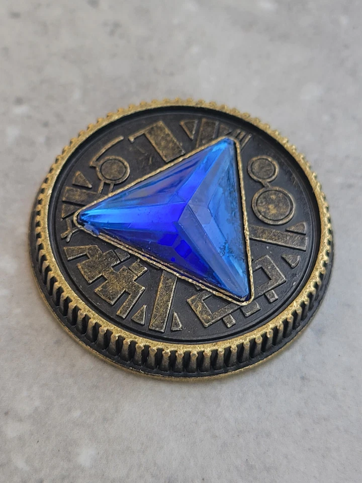 Legacy BLUE ZEO CRYSTAL Power Coin-Weathered Made for Legacy Ranger Morpher - Image 1 of 4