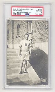 1912 Olympiska Spelens Stockholm - Brefkort Jim Thorpe #238 PSA 8