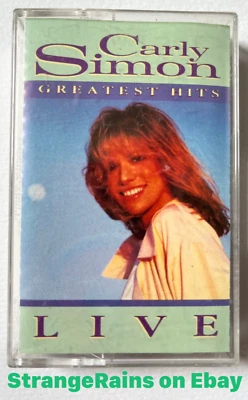 Carly Simon - Greatest Hits Live - Cassette Tape - PLAY TESTED / SOUNDS GREAT! - Image 1 of 4