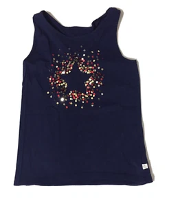 Authentic Kids Dark Blue Sequins Star Girls Size 7/8 - Picture 1 of 3