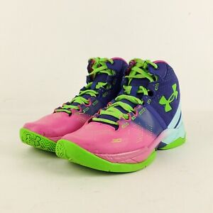 Under Armour Sneakers Youth 3Y Basketball Shoes High Top Lace Up Multicolor