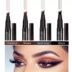 Penna per sopracciglia microblading impermeabile 3D enhancer tinta 4 forchetta punta tatuaggio Stati Uniti - Foto 1 di 19