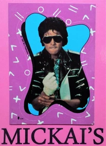 1984 TOPPS MICHAEL JACKSON SERIES ONE - STICKER CARD #8 - MJJ PRODUCTIONS - POP - Picture 1 of 4