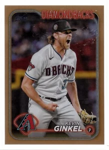 2024 Topps Series 2 KEVIN GINKEL Arizona Diamondbacks #572 Gold Border /2024 - Picture 1 of 2