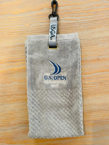 2015 U.S.Open Chambers Bay Golf Towel USGA Member Grey New No Plastic Bag Cover