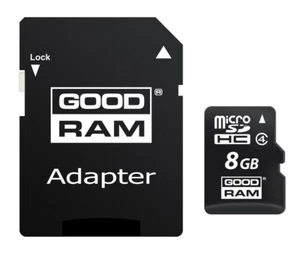 5908267913253 Goodram M40A 8 GB MicroSDHC UHS-I Class 4 GoodRam - Picture 1 of 3
