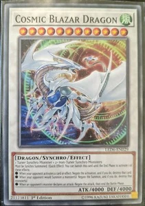 YuGiOh Cosmic Blazar Dragon 1st Edition LED6-EN029 NM - Picture 1 of 1