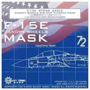 Galaxy 1/72 F-16E Strike Eagle Kabinenhaube/Räder Stanze Flexible Farbmaske (GWH) - Bild 1 von 1
