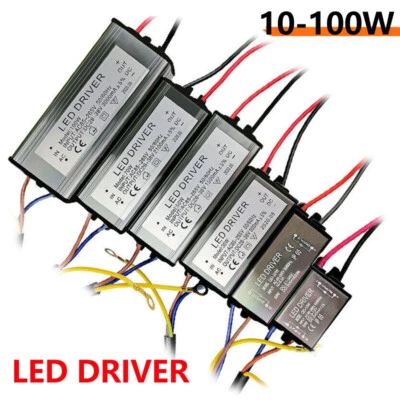 10W 20W 30W 50W 70W 100W LED Driver Power Supply Waterproof For Floodlight DIY - Image 1 of 4