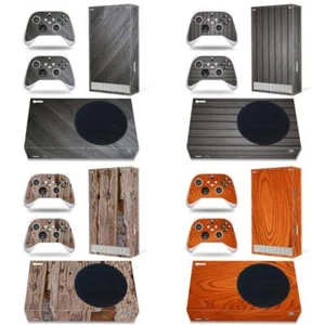 Vinyl for Series S Console and Controllers Decal Xbox S Wrap Skin Sticker Wood - Foto 1 di 28