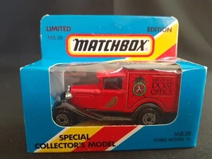 VTG Matchbox Int'l Model A Ford Post Office Special Collectors Toy Car MB 38 NIB - Picture 1 of 3