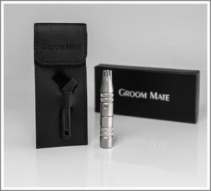 Groom Mate Plus - Nose Hair Trimmer - Leather Pouch & Brush/Gift Box - Guarantee - Picture 1 of 2