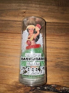Schöne Hawaii Armaturenbrett Hula Puppe Mädchen Tänzerin grün Gras Rock Figur KC NEU - Bild 1 von 7
