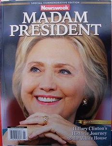 Error NEWSWEEK Magazine MADAM PRESIDENT Hillary Clinton OOP Recalled RARE MINT - Imagen 1 de 4
