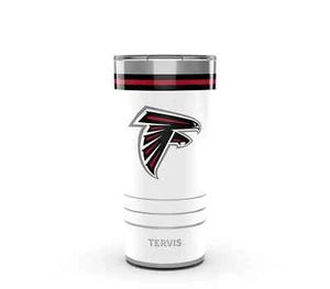 ATLANTA FALCONS, 20oz STAINLESS STEEL TUMBLER FROM TERVIS WITH LID INCLUDED - Picture 1 of 3