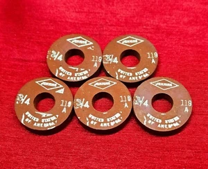 Jenkins 119A, 3/4" Steam Valve Seat Disc, Made In USA, 5 Pack - NEW - Bild 1 von 3