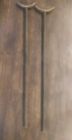 Pair Of Primitive Antique Civil War Era Wood Crutches ~50" Medical