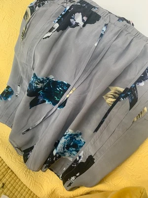 All Saints 100% Silk Shorts Sz 12 - Image 1 of 4