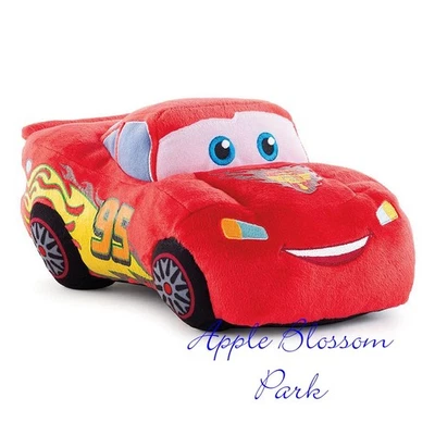 全新 带标签 迪士尼 皮克斯 Lightning McQueen 毛绒 Kohl's Cares 12 英寸 填充玩具车 — 第 1/3 张图片