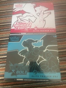 Pokemon Center Black Bolt & White Flare Elite Trainer Box New And Sealed 💎 - Picture 1 of 5