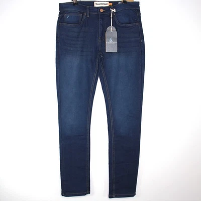 Pantalones de mezclilla elásticos ajustados Canaan 32 x 32 vintage para hombre Tailor NUEVOS F1313 Foto 1 de 4