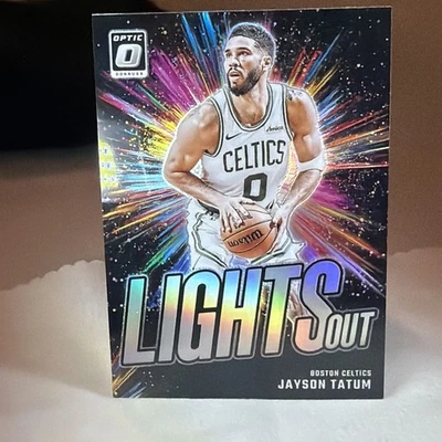 2024-25 Donruss Optic Jayson Tatum Lights Out Silver Holo Celtics #12 - Imagem 1 de 2