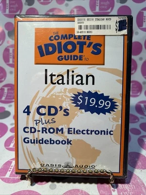 The Complete Idiots Guide to Italian 4 CDs & CD ROM Guidebook - FACTORY SEALED - Image 1 of 2