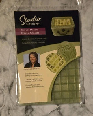 Helechos y cuadrados de campo Sculpey Studio Donna Dewberry fabricantes de texturas envío gratis Foto 1 de 2