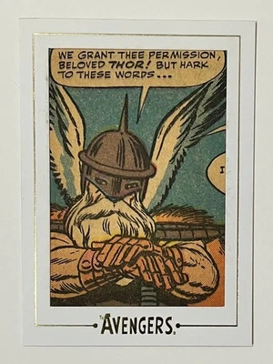 MARVEL COMIC CUT - 2015 - AVENGERS: SA - GOLD - AVGOLD1 - 37/78 - ODIN - AV #1 - Image 1 of 4