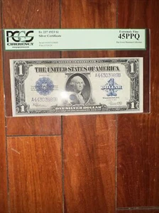 1923 $1 US Silver Certificate FR237 PCGS 45PPQ estremamente fine - Foto 1 di 6