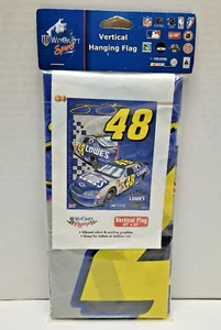Jimmie Johnson #48 NASCAR Vertical Hanging Flag Team Lowe's Racing New - Picture 1 of 4
