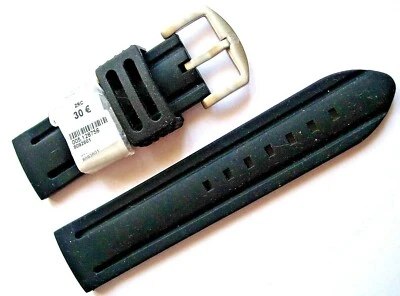 rubber strap ZRC 26mm Malibu strap band diving dive racing watch black Foto 1 de 4