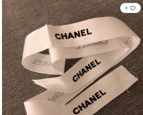 Chanel Regalo Envoltura Blanco Cinta 76.2cm Larga - Imagen 1 de 1