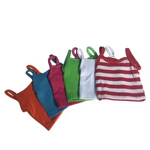 Solid Color Cami Set For Dolls - 5 Solid and 1 Striped - Orange, Blue, Pink,etc - Picture 1 of 6