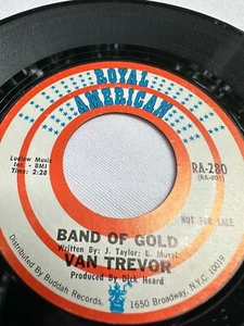 Van Trevor - The Things That Matter / Band Of Gold 7" 45 RPM Country PROMO VG+ - Imagen 1 de 2