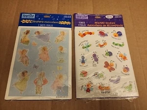 Vintage Hallmark Stickerbögen 2 Packungen: Glitter Faries & Reward Sticker versiegelt - Bild 1 von 6