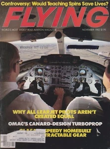 Flying Magazine (Nov 1983) (Spin Training Saving Lives, OMAC, Lear Type Rating) - Picture 1 of 1
