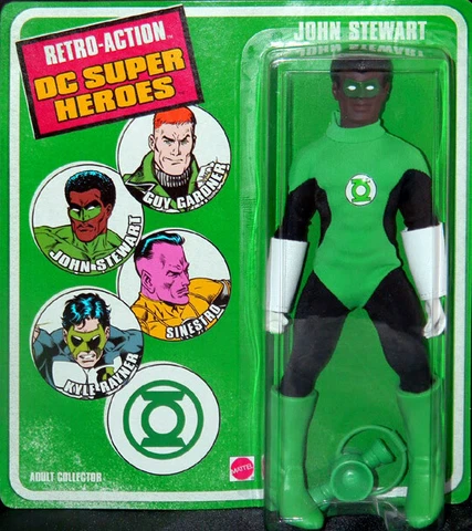 Damaged Package Retro Action DC Super Heroes 8" JOHN STEWART Figure GreenLantern Cover