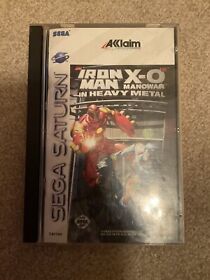 Iron Man X-O Manowar Heavy Metal Sega Saturn Complete w/ Case and Manual CIB