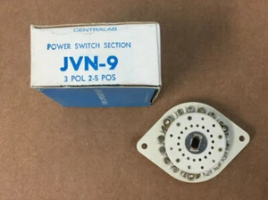 Centralab JVN-9 Vintage Power Switch Section 3 POL 2-5 POS 18 PIN - Picture 1 of 5