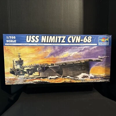 TRUMPETER 05714 USS NIMITZ CVN-68 MODEL KIT-NIB-1/700 SCALE - Image 1 of 4