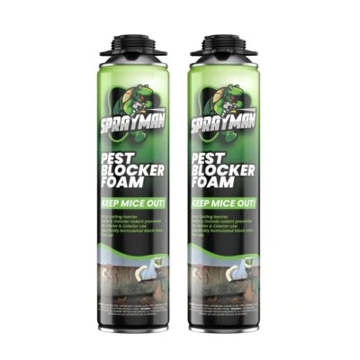 Sprayman Pro Pest Blocker Gun Foam 24oz, 2 Pack - Gun Not Incl.