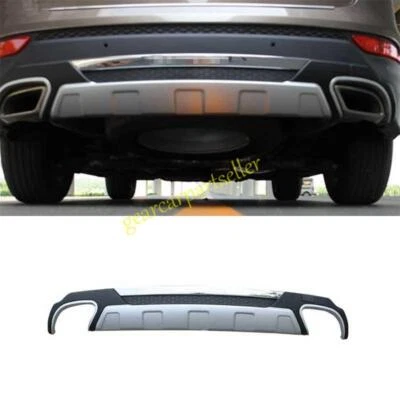 Parachoques trasero difusor alerón para Hyundai Santa Fe 13-2016 plateado negro Foto 1 de 3