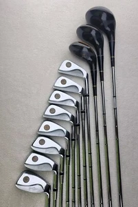 Wilson 2100 Johnny Miller RH 1,3,5 Wood 3-PW R-Flex M-II Lite Steel Power Groove - Picture 1 of 24