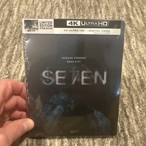 Seven (Se7en) 1995 4K Ultra HD /Digital Steelbook - Brand New Box Ship! - Picture 1 of 3