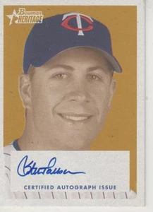 STEVE TOLLESON SIGNED 2006 BOWMAN HERITAGE PACK PULLED #SGST - MINNESOTA TWINS - Picture 1 of 1